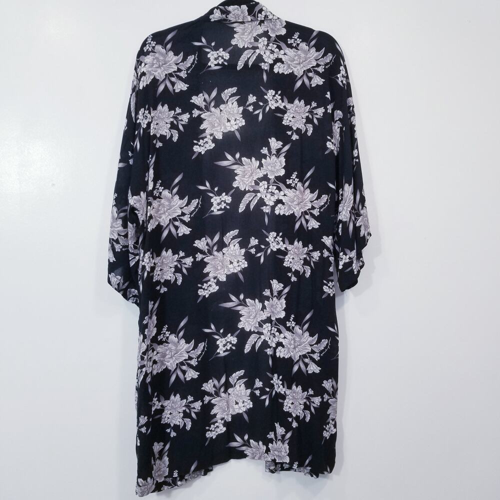 Spiritual Gangster Floral Print Kimono Cardigan - Picture 2 of 14
